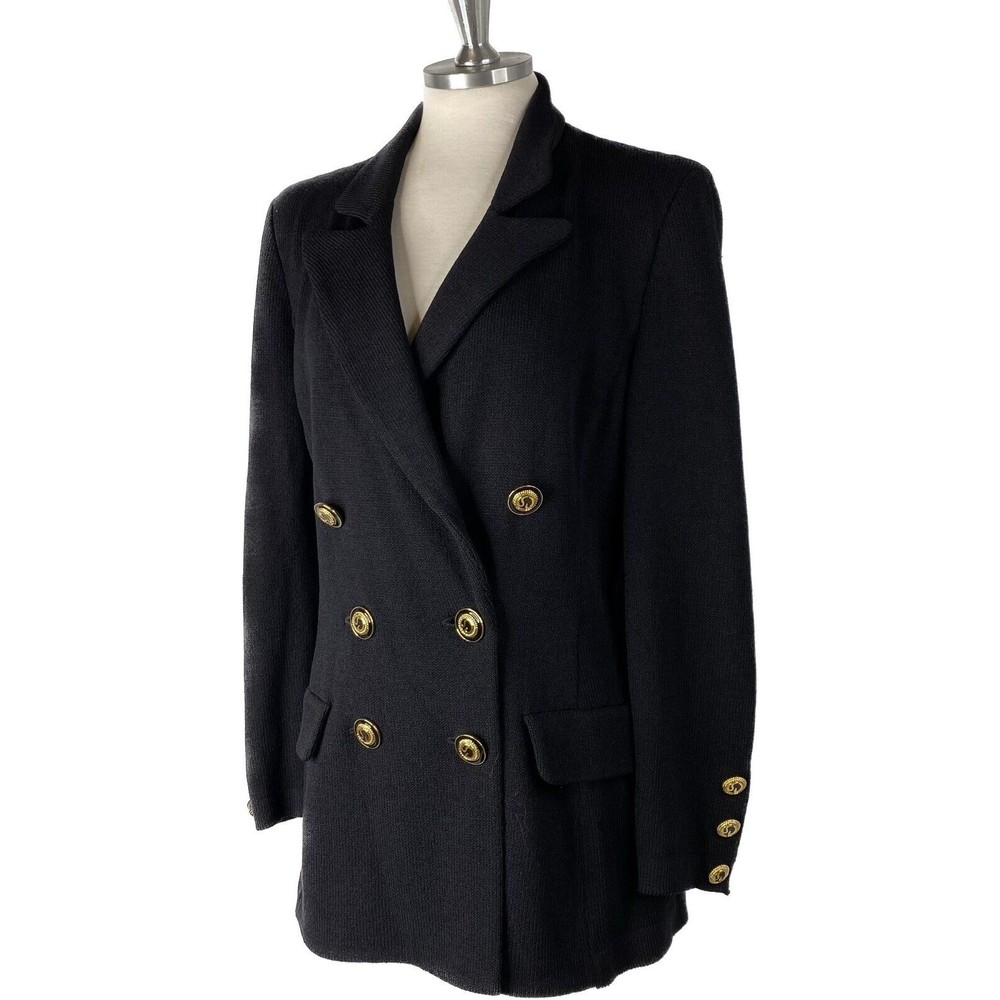 St. John Collection Size 4 Black Knit Jacket